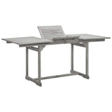 vidaXL Tuintafel (150-200)x100x75 cm massief acaciahout