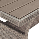 vidaXL Tuintafel 120x70x66 cm gris en polyrotin