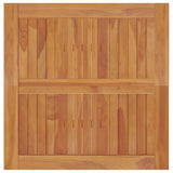 vidaXL Tuintafel 85x85x75 cm massief teakhout