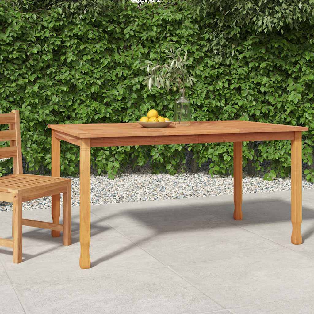 vidaXL Tuintafel 85x85x75 cm massief teakhout