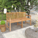 vidaXL Tuinbank 114 cm massief teakhout