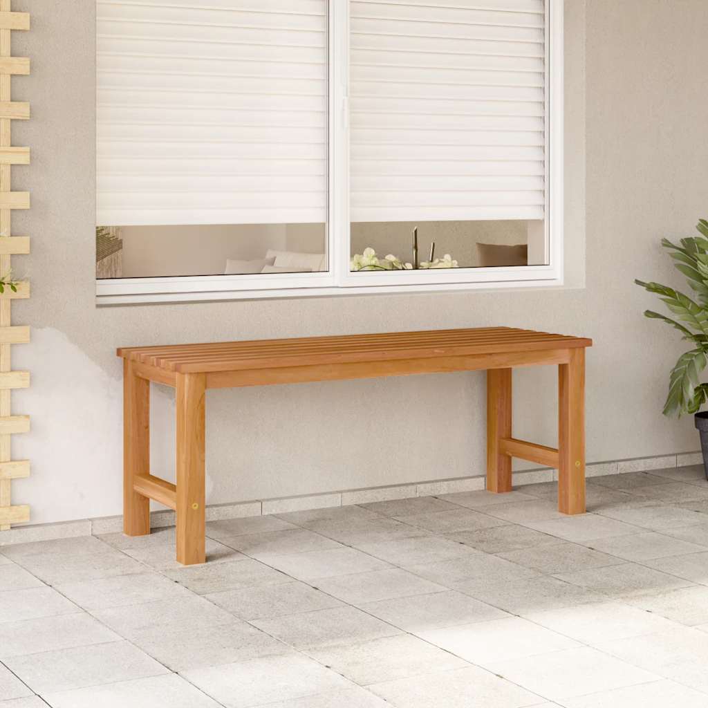vidaXL Tuinbank 114 cm massief teakhout