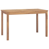 vidaXL Tuintafel 140x80x77 cm massief teakhout