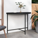 vidaXL Tuintafel 100x50x75 cm poly rotin noir