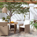 vidaXL Garden Chairs 4 pcs Poly Rattan Black