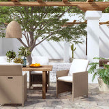 vidaXL Tuinstoelen 4 st poly rotin noir
