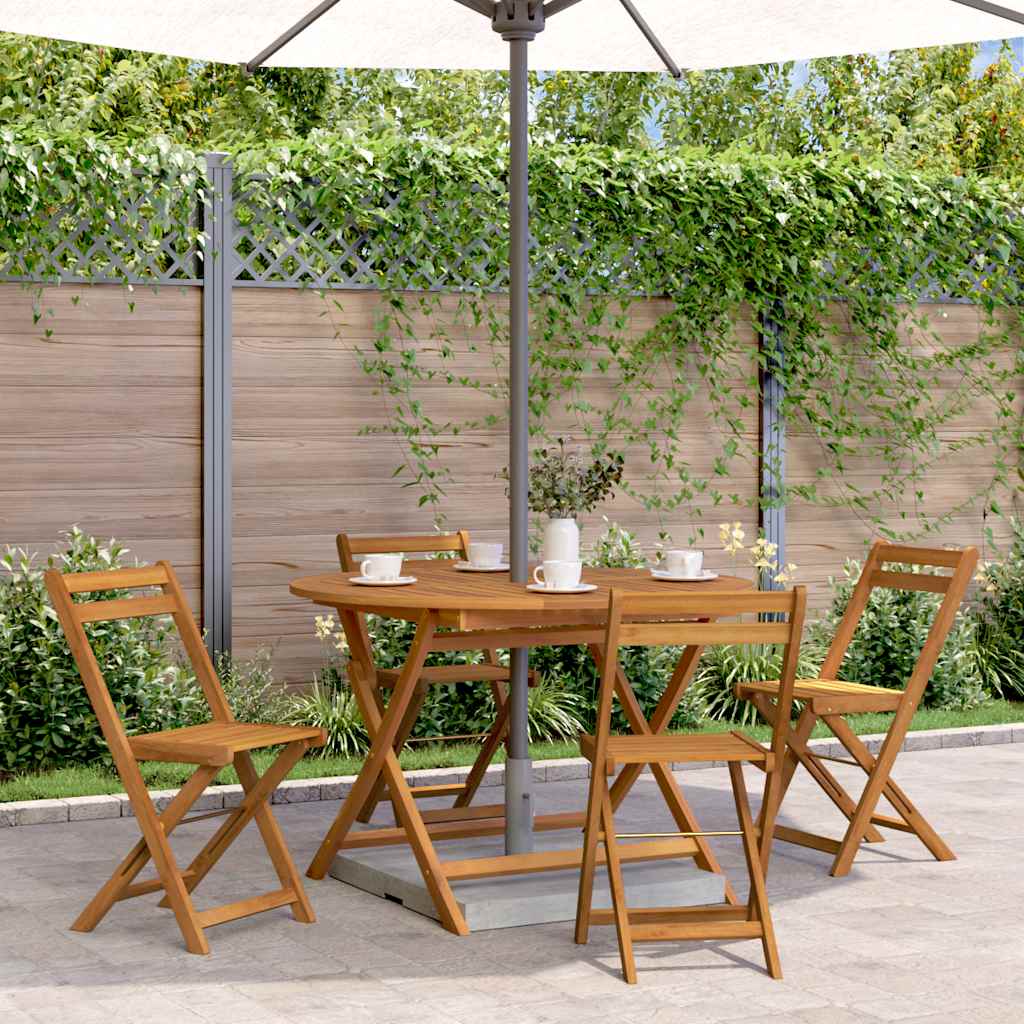 vidaXL Tuintafel inklapbaar 60x60x75 cm massief acaciahout