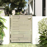 vidaXL Tuinpoort 100x95 cm roestvrij staal