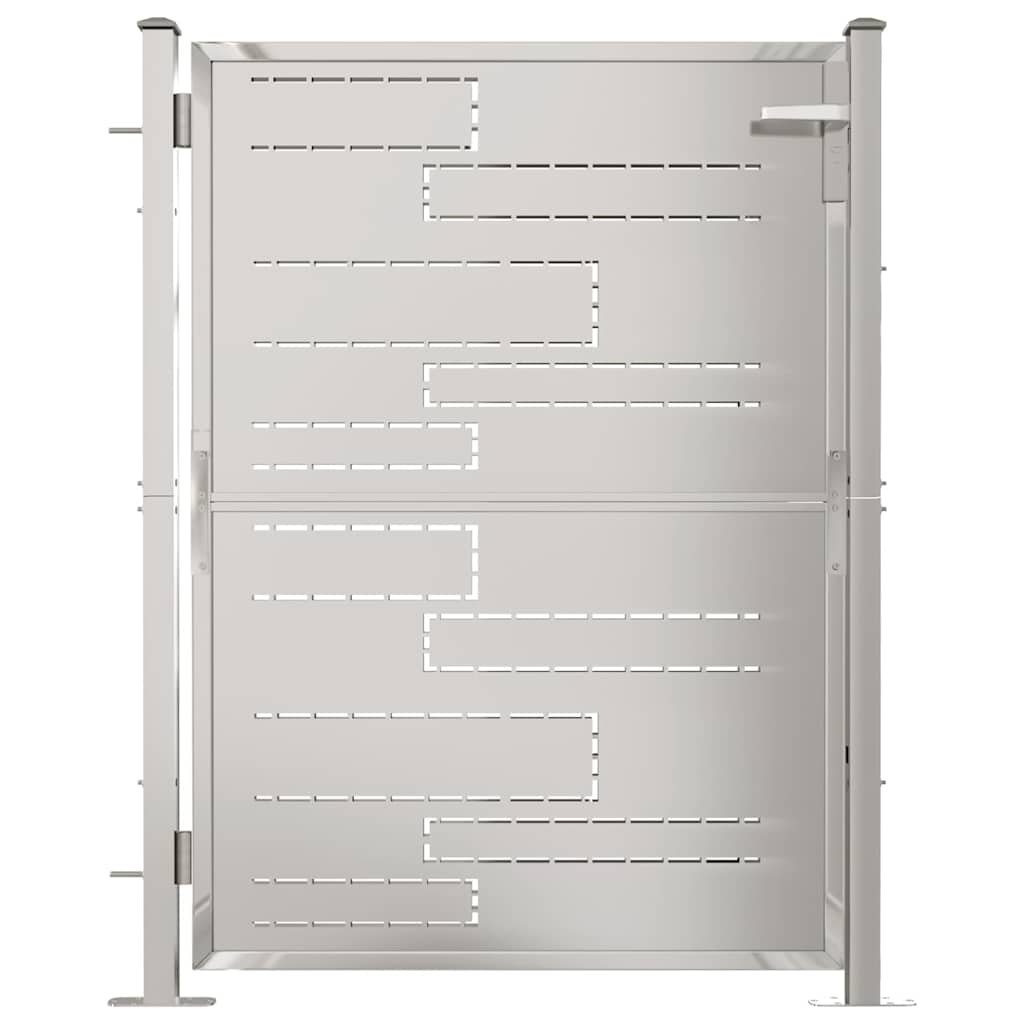 vidaXL Tuinpoort 100x95 cm roestvrij staal