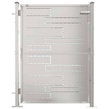 vidaXL Tuinpoort 100x95 cm roestvrij staal
