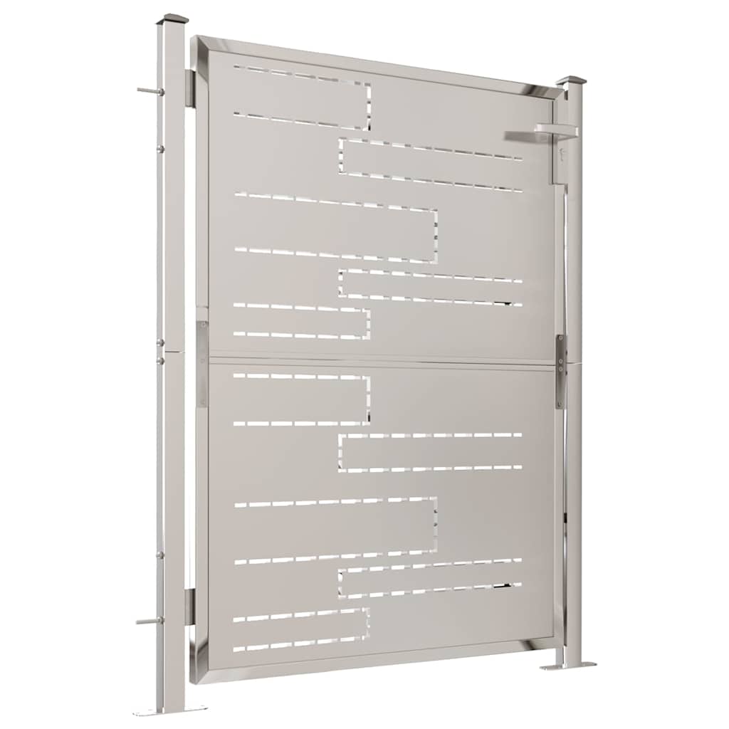 vidaXL Tuinpoort 100x95 cm roestvrij staal