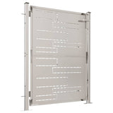 vidaXL Tuinpoort 100x95 cm roestvrij staal