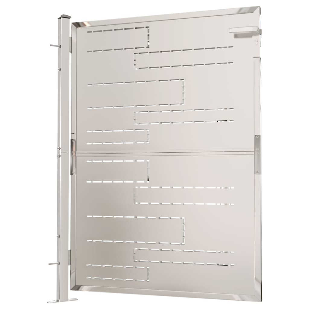 vidaXL Tuinpoort 100x95 cm roestvrij staal