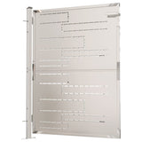vidaXL Tuinpoort 100x95 cm roestvrij staal