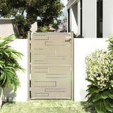 vidaXL Tuinpoort 100x95 cm roestvrij staal