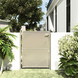 vidaXL Tuinpoort 100x95 cm roestvrij staal