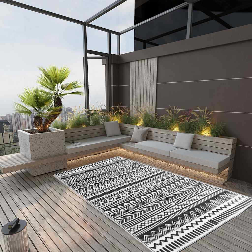 vidaXL Outdoor Rug 80x150 cm PP grey