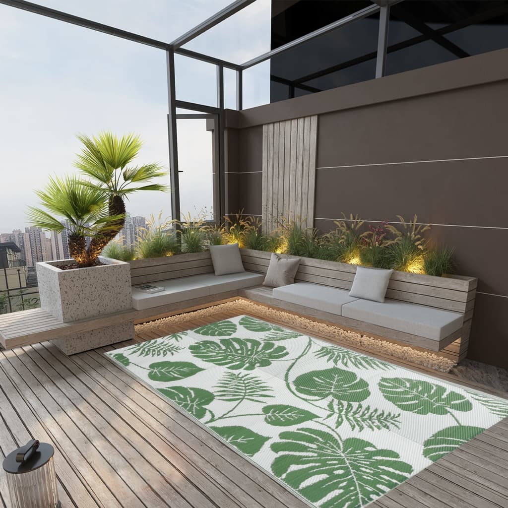 vidaXL Outdoor Rug 80x150 cm PP grey