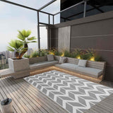 vidaXL Outdoor Rug 80x150 cm PP grey