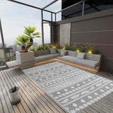 vidaXL Outdoor Rug 80x150 cm PP grey