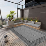 vidaXL Outdoor Rug 80x150 cm PP grey