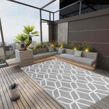 vidaXL Outdoor Rug 80x150 cm PP grey