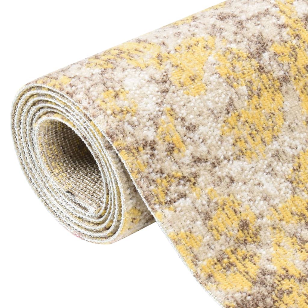 vidaXL Flat-Woven Outdoor Rug 80x150 cm Yellow