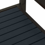vidaXL Tuinbank 124,5 cm staal en HKC zwart