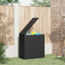 vidaXL Tuinbox 100x49x103,5 cm polyéthylène rotin noir