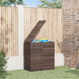 vidaXL Tuinbox 100x49x103,5 cm polyetheen rattan zwart