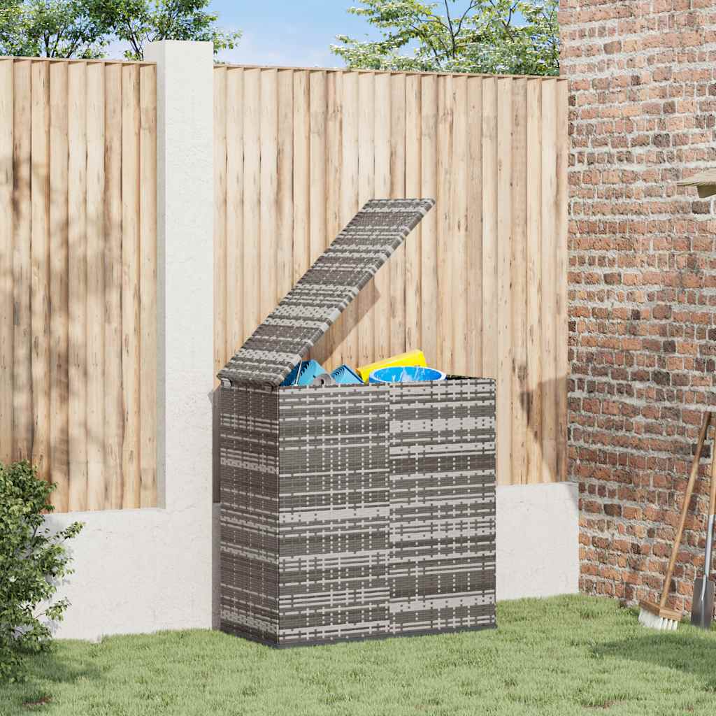 vidaXL Tuinbox 100x49x103,5 cm polyetheen rattan zwart