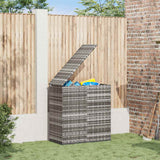 vidaXL Tuinbox 100x49x103,5 cm polyetheen rattan zwart