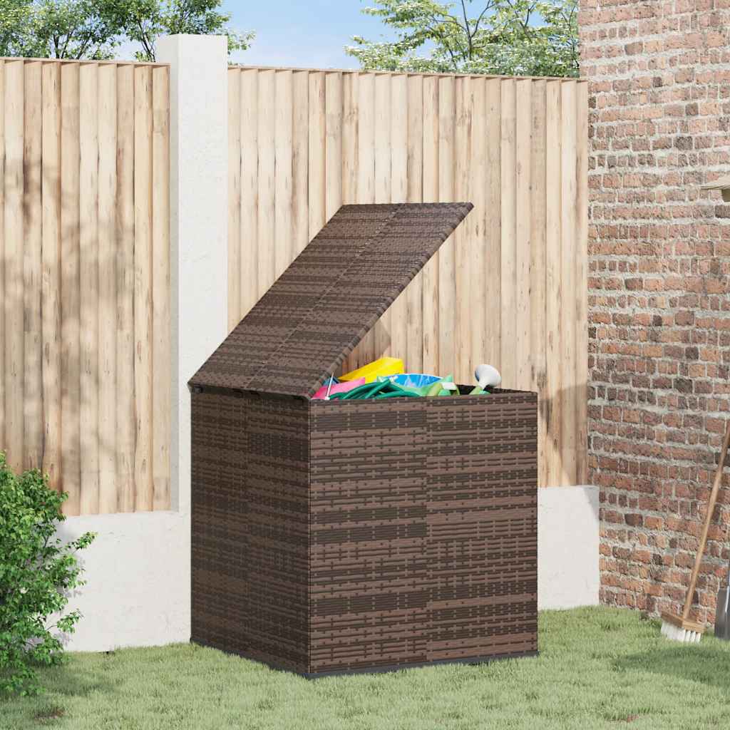 vidaXL Tuinbox 100x49x103,5 cm polyetheen rattan zwart