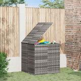 vidaXL Tuinbox 100x49x103,5 cm polyetheen rattan zwart