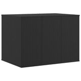 vidaXL Tuinbox 100x49x103,5 cm polyetheen rattan zwart