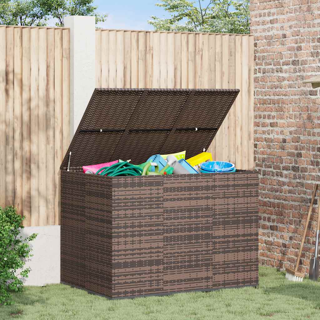 vidaXL Tuinbox 100x49x103,5 cm polyetheen rattan zwart