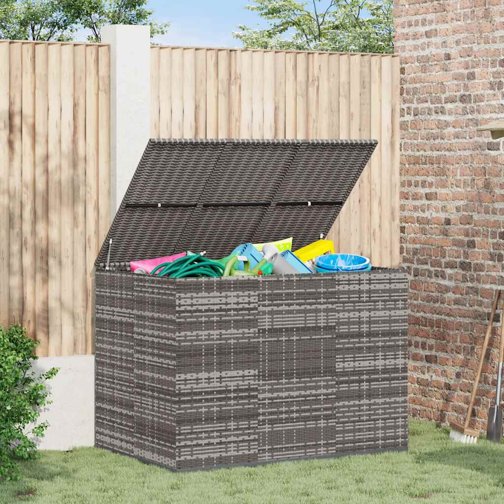 vidaXL Tuinbox 100x49x103,5 cm polyetheen rattan zwart