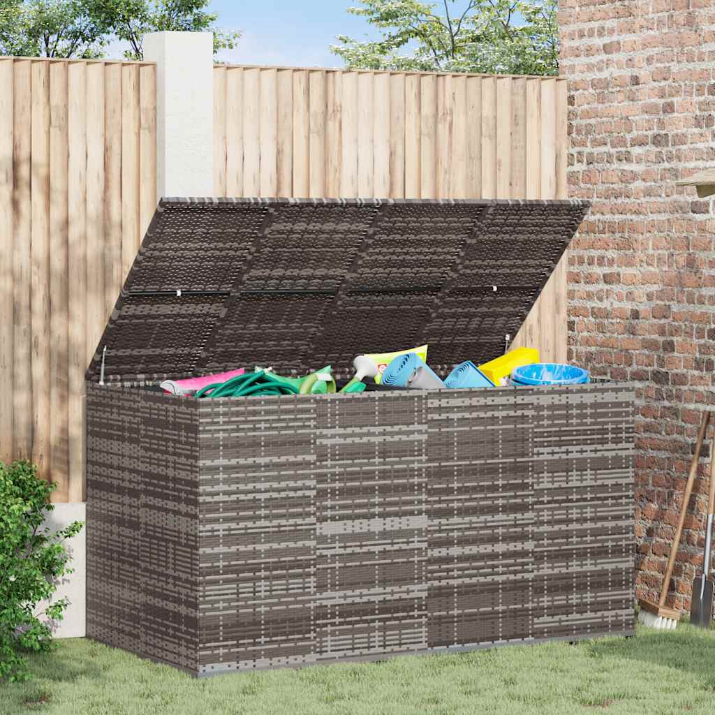 vidaXL Tuinbox 100x49x103,5 cm polyetheen rattan zwart