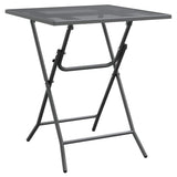 vidaXL Garden Table 60x60x72 cm Mesh Anthracite