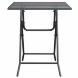 vidaXL Garden Table 60x60x72 cm Mesh Anthracite