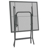 vidaXL Garden Table 60x60x72 cm Mesh Anthracite