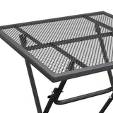 vidaXL Garden Table 60x60x72 cm Mesh Anthracite