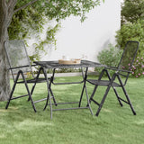 vidaXL Garden Table 60x60x72 cm Mesh Anthracite