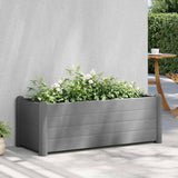 vidaXL Plantenbak verhoogd 43x43x35 cm PP wit