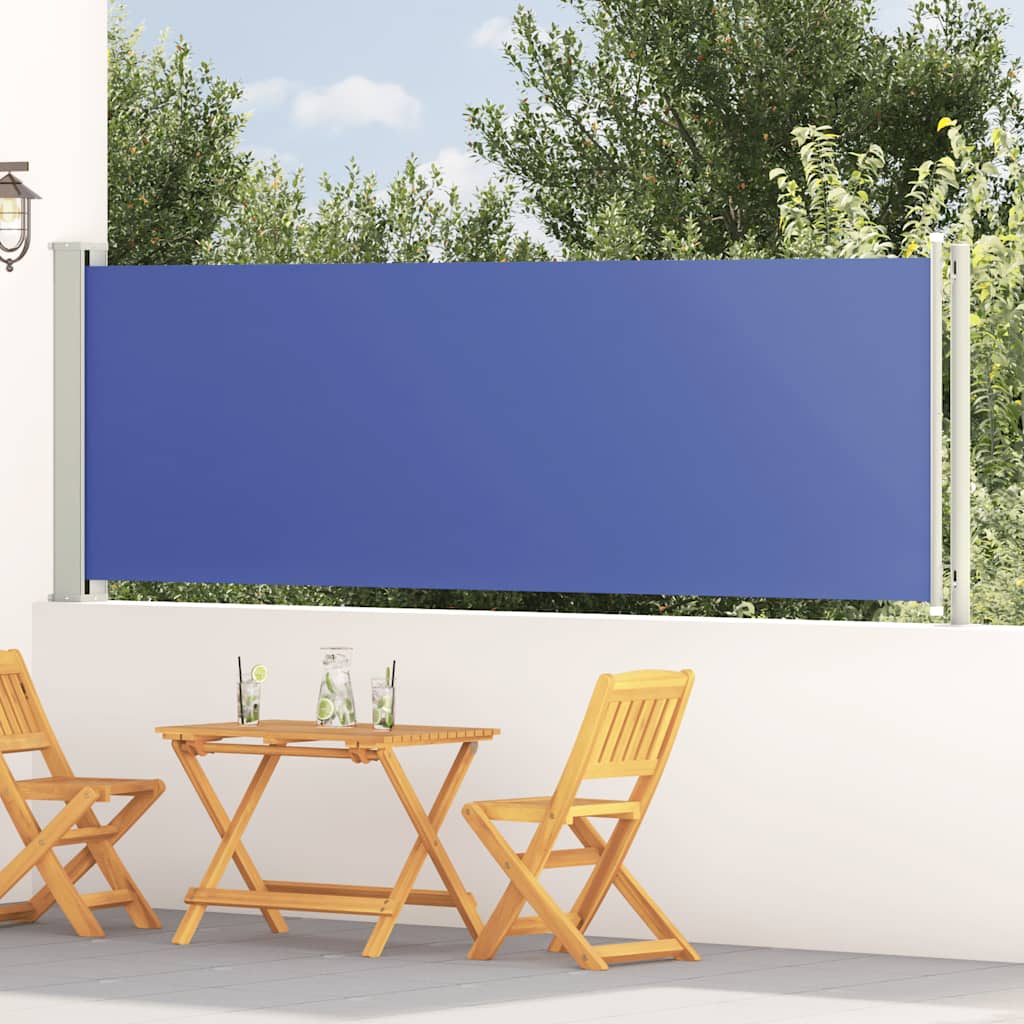 vidaXL Tuinscherm uittrekbaar 140x600 cm zwart