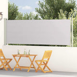 vidaXL Tuinscherm uittrekbaar 140x600 cm zwart