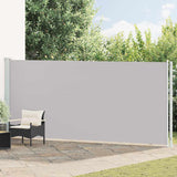 vidaXL Tuinscherm uittrekbaar 140x600 cm zwart