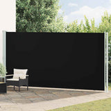 vidaXL Tuinscherm uittrekbaar 140x600 cm zwart