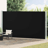 vidaXL Tuinscherm uittrekbaar 140x600 cm zwart