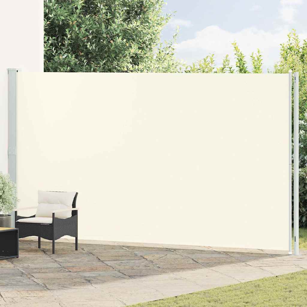 vidaXL Tuinscherm uittrekbaar 140x600 cm zwart